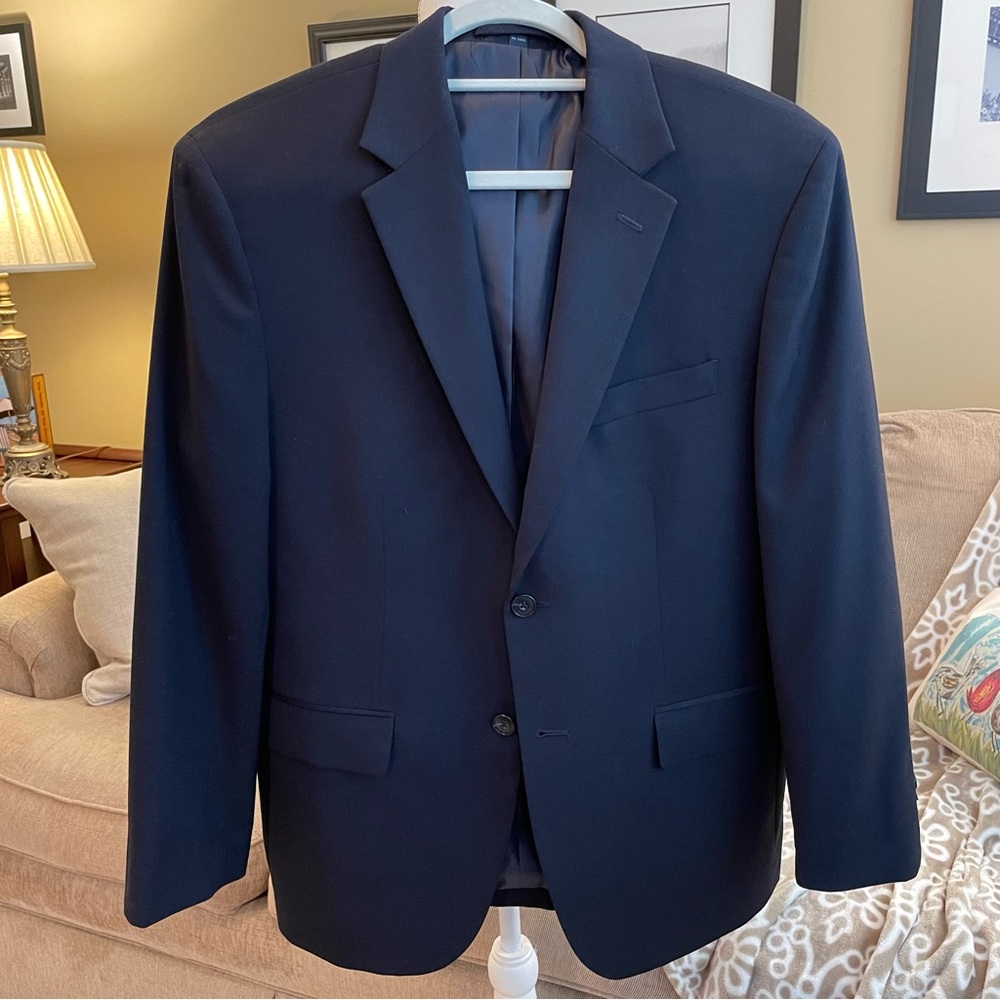 Jos A Bank Suit Jacket Blazer Navy Men’s Size 42S